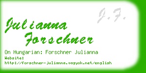 julianna forschner business card